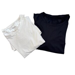LOT OF 2 - BloqUV 50+ UPF Performance Pullovers Black NWT White Used Size XL